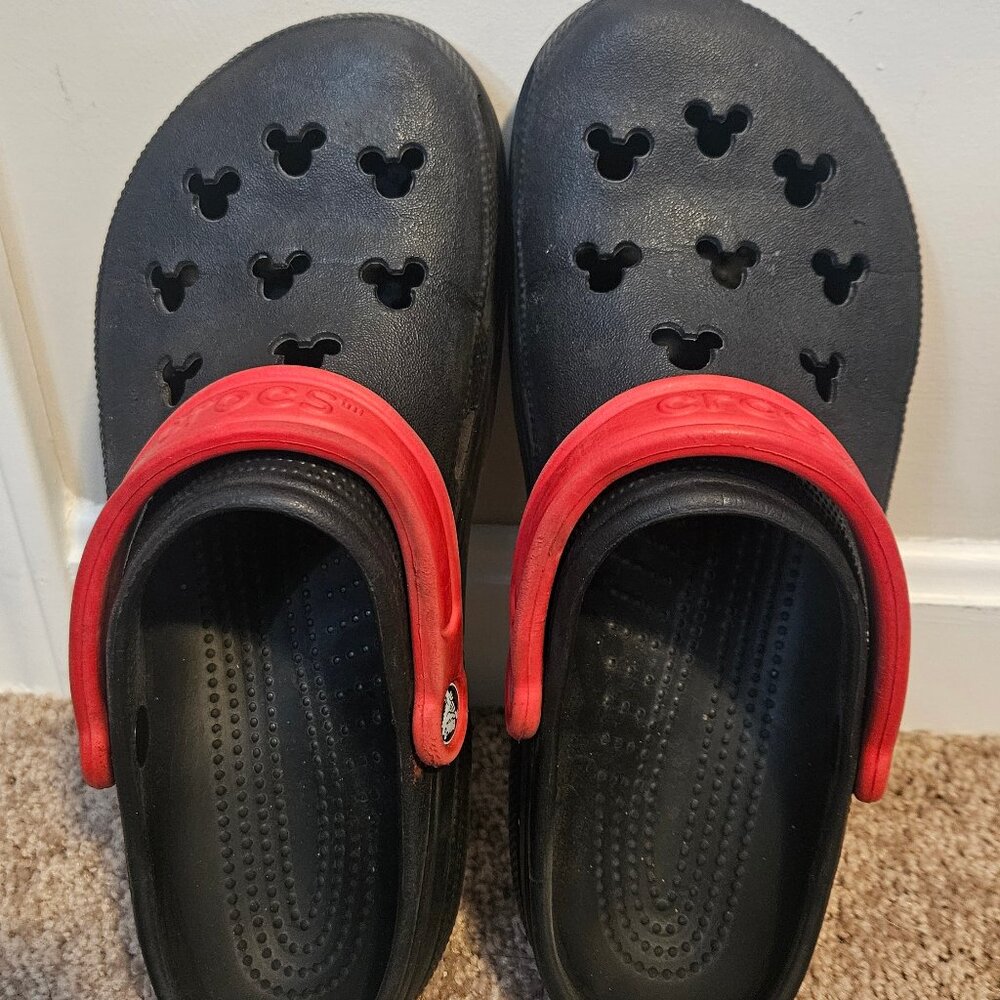 Black Mickey Crocs